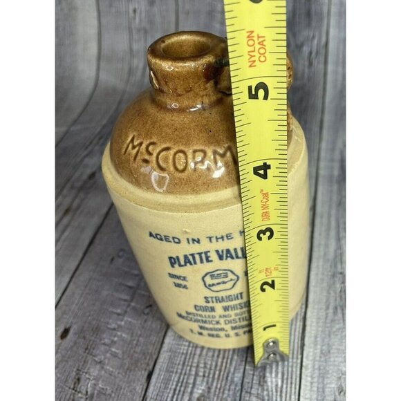 Vintage McCormick Platte Valley Corn Whiskey Stoneware Jug - Picture 8 of 8